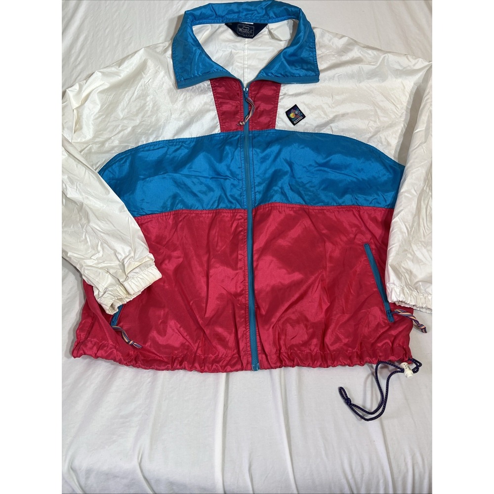 Vintage 90s Woolrich Womans Sigmet Gear Bright Lightweight Windbreaker Fits L